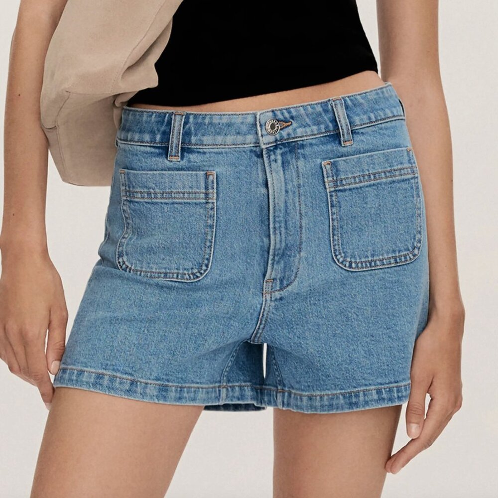 MNG SLIM High Waist shorts 34 CLEA